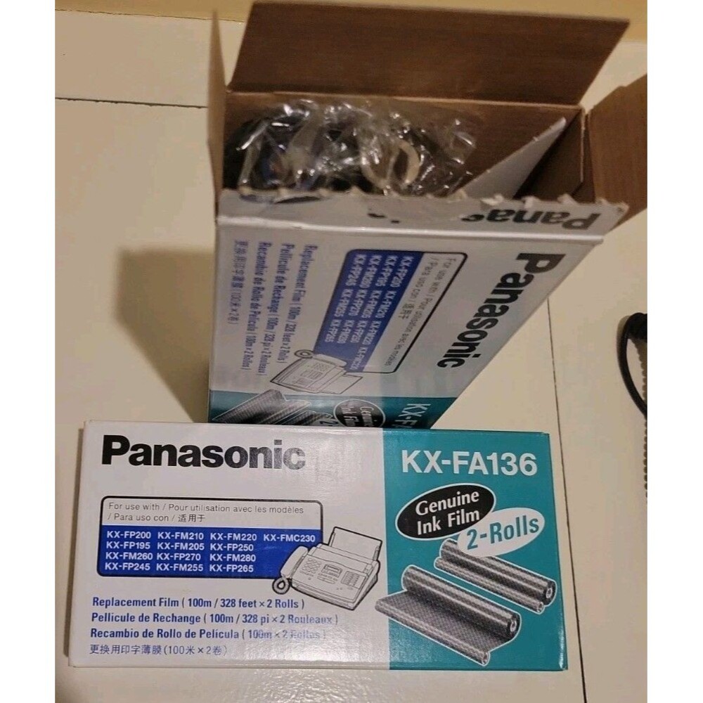 Panasonic KX-FA136 Original Ink Film Replacement Refill Fax Toner 3 Rolls